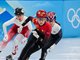 老将范可新亲吻冰面 中国女队短道速滑3000米接力摘铜